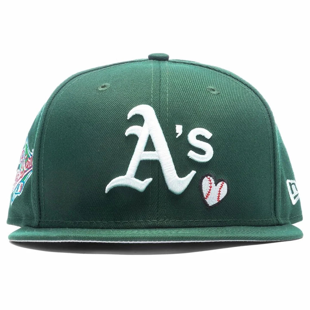 NEW ERA ATHLETICS TEAM HEART 5950 GREEN