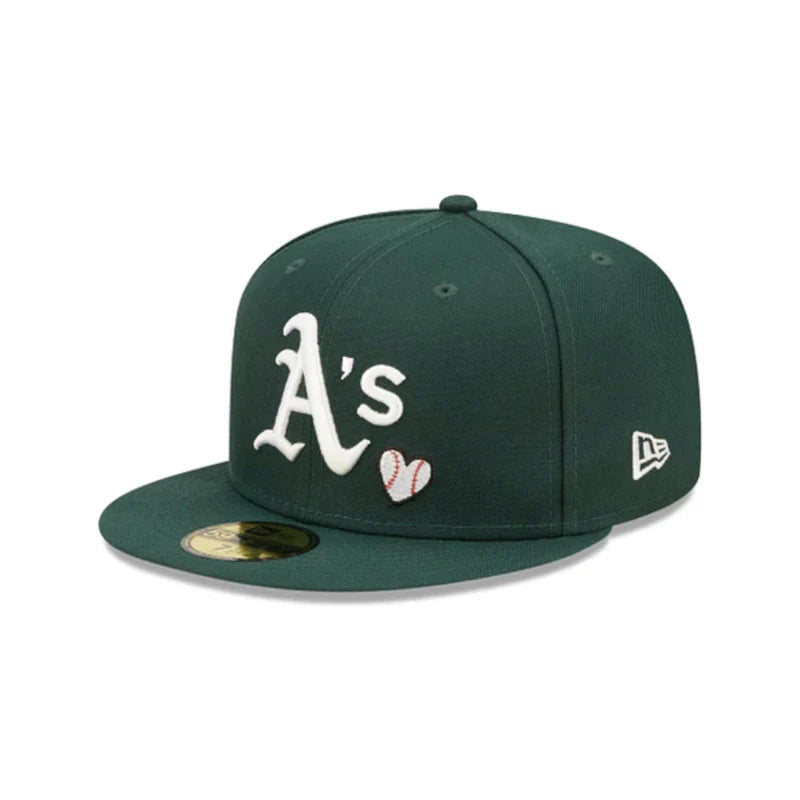 NEW ERA ATHLETICS TEAM HEART 5950 GREEN