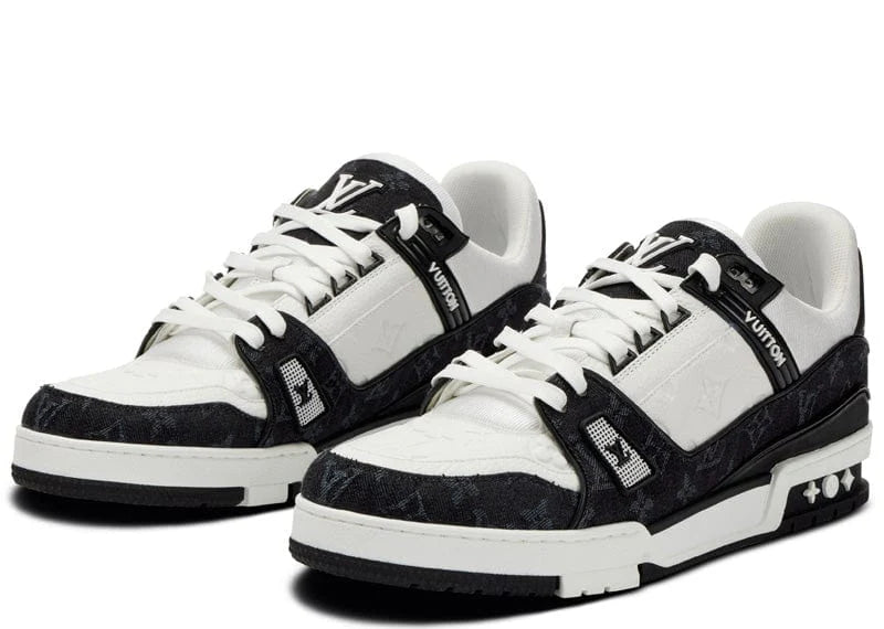 LOUIS VUITTON LV TRAINER WHITE BLACK FULLY BOXED