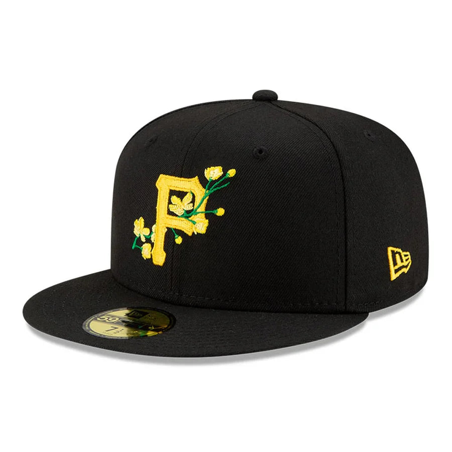 PITTSBURGH PIRATES MLB SIDE PATCH BLOOM BLACK 59FIFTY