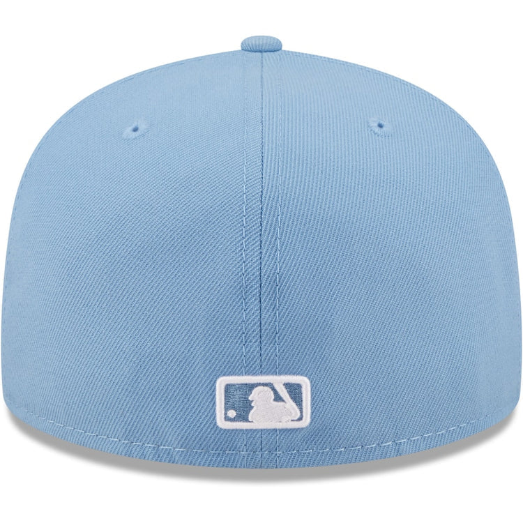 MENS NEW ERA SKY BLUE OAKLAND ATHLETICS LOGO WHITE 59FIFTY FITTED HAT