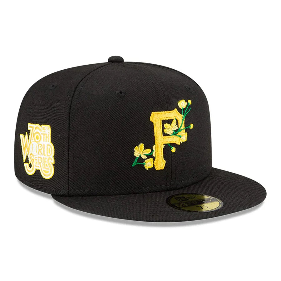 PITTSBURGH PIRATES MLB SIDE PATCH BLOOM BLACK 59FIFTY