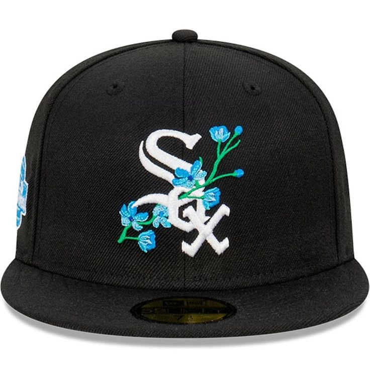 CHICAGO WHITE SOX NEW ERA BLACK 2005 WORLD SERIES BLOOM SIDE PATCH 59FIFTY
