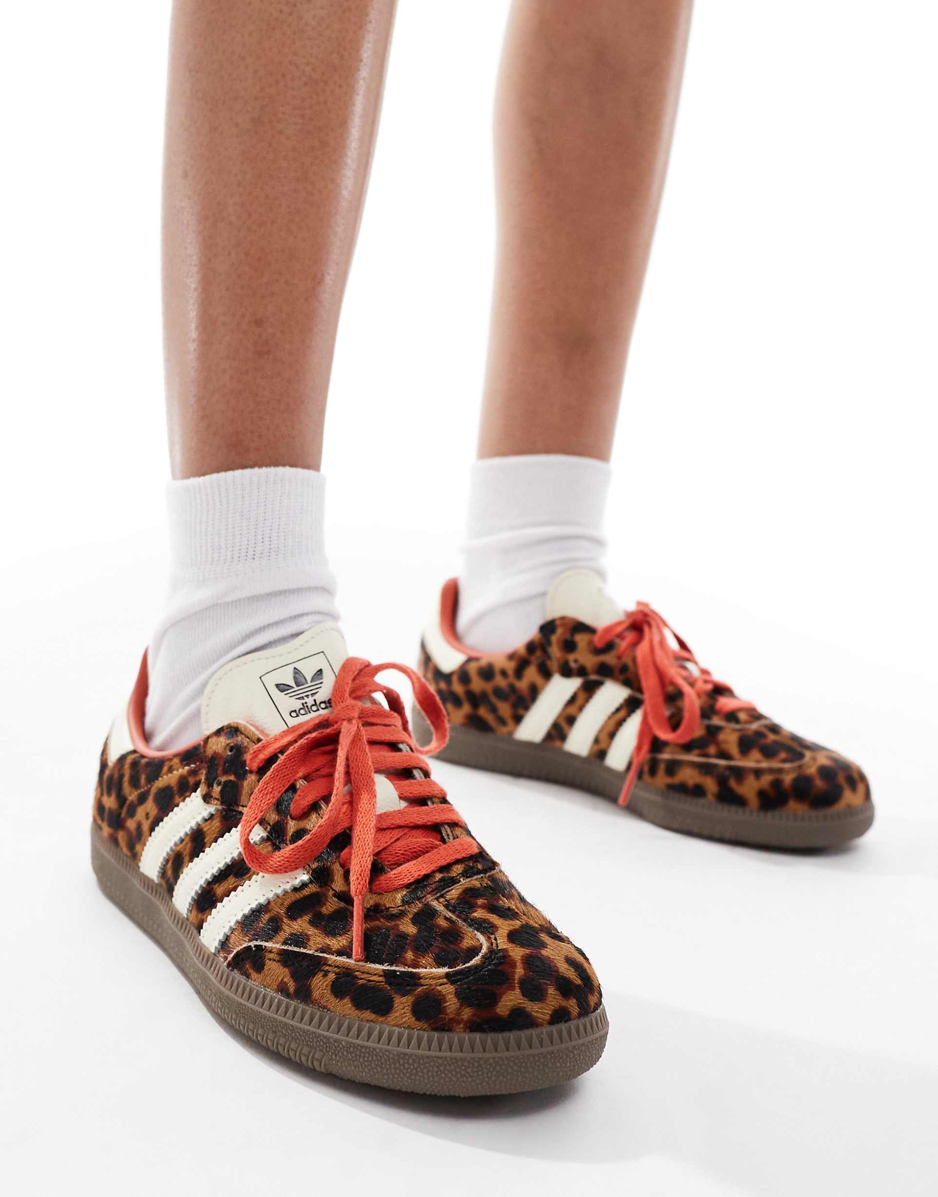 adidas Originals samba sneakers in leopard print