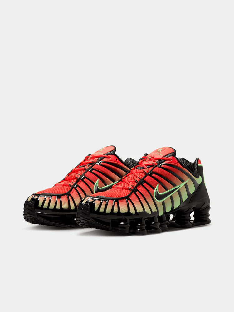 NIKE MEN'S SHOX TL LIGHT CRIMSON/GREEN
