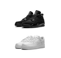 AIR JORDAN 4 “BLACK CATS” X AIRFORCE 1