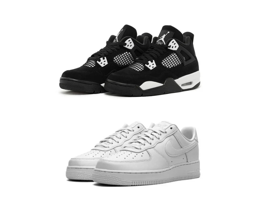 NIKE JORDAN 4 “WHITE THUNDER” X AIRFORCE 1