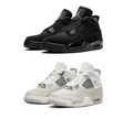 2X AIR JORDAN 4 ( BLACK CATS X FROZEN MOMENTS)