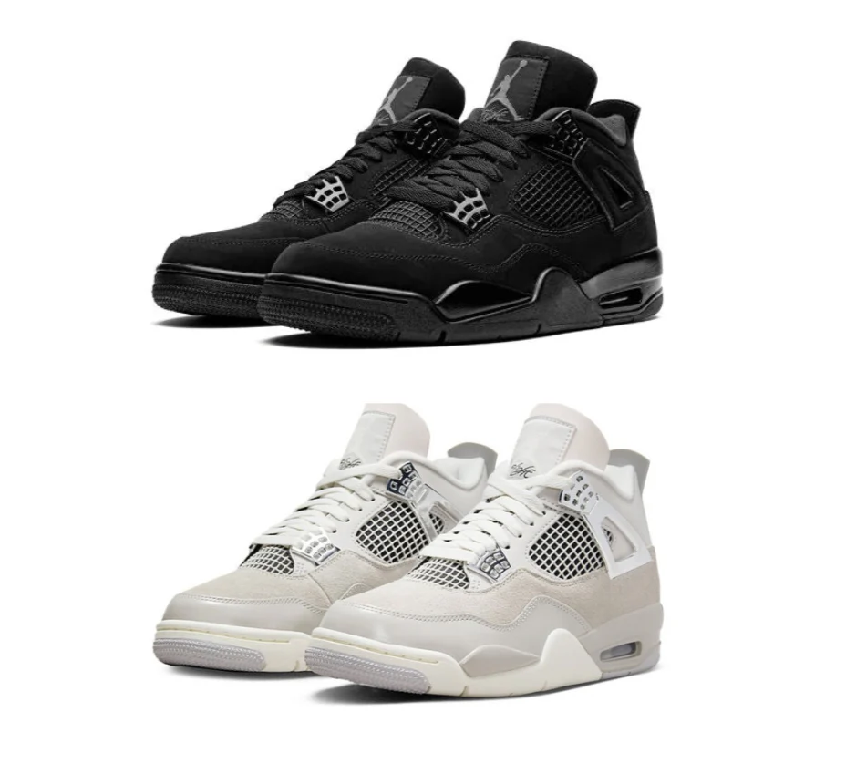 2X AIR JORDAN 4 ( BLACK CATS X FROZEN MOMENTS)