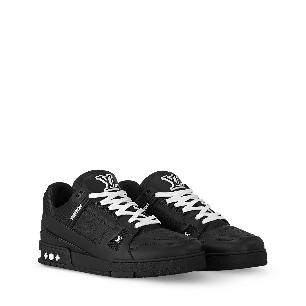 LOUIS VUITTON LV TRAINER WHITE BLACK FULLY BOXED