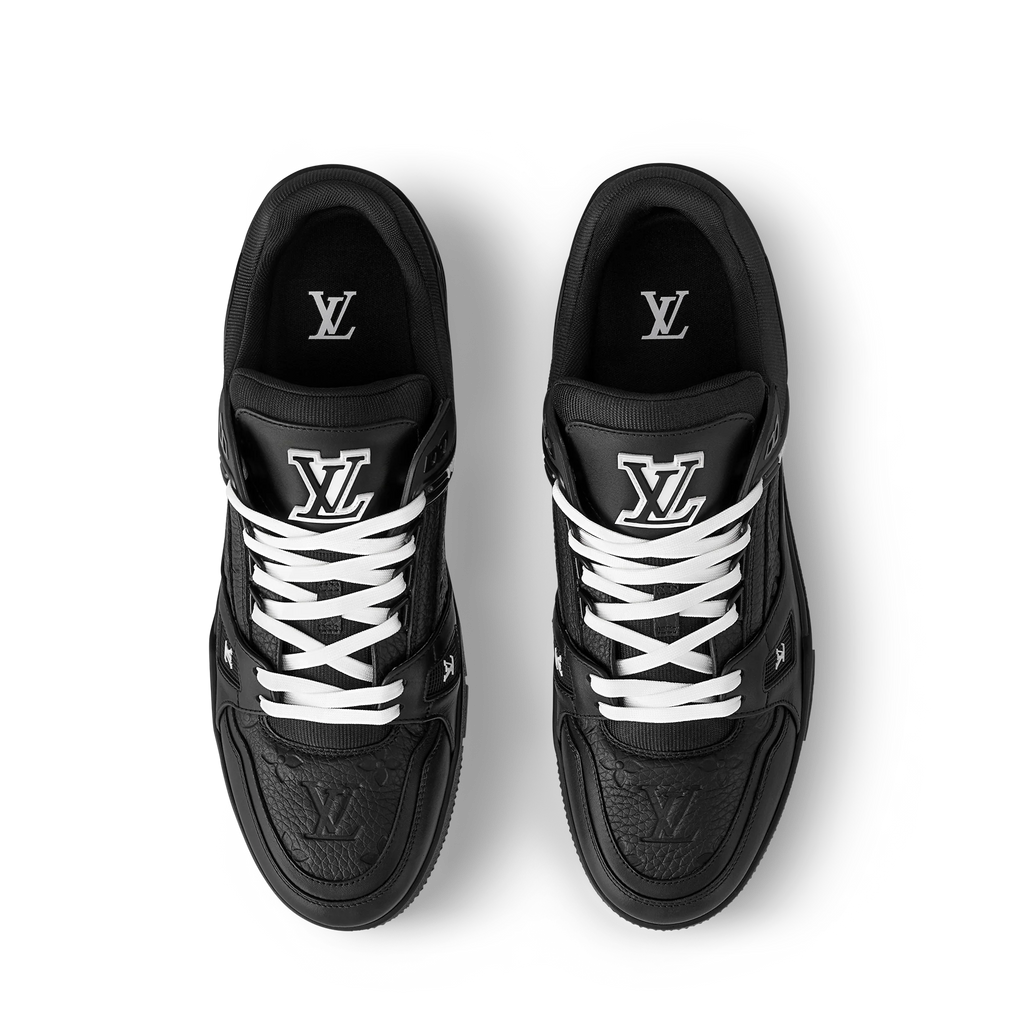 LOUIS VUITTON LV TRAINER WHITE BLACK FULLY BOXED
