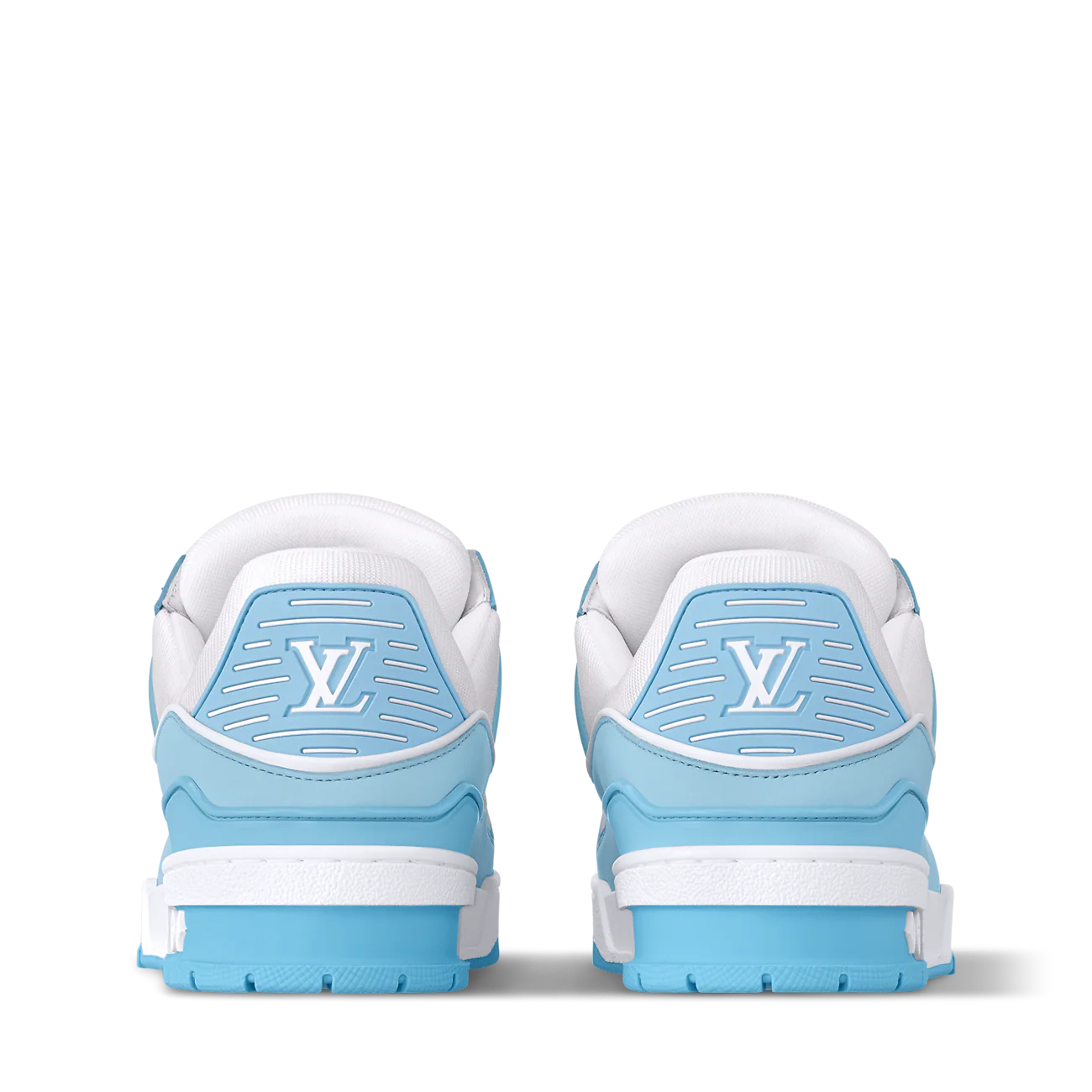LOUIS VUITTON LV TRAINER WHITE BLUE FULLY BOXED